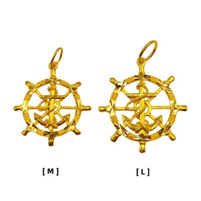 916 Gold Anchor Pendant ( M | L )