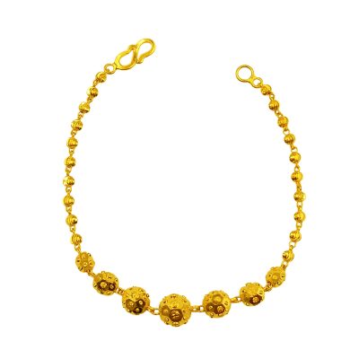 916 Gold Ball Bracelet