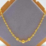 916 Gold Ball with Tube Necklace